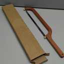 Bread Knife for Homemade Bread Sourdough,16" Wooden Slicer Stainless Steel Saw Sourdough Cutter Fiddle Bow Design Easy to Even Slicing Breadly Bowl Knife for French Baguette & More