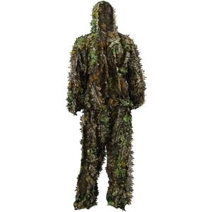 Zicac Outdoor Camo Ghillie Suit 3D Leafy Camouflage Clothing Jungle Woodland Hunting (Height 5.9-6.2 ft)