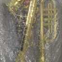 Lewtemi Set of 2 Musical Instruments Include Toy Trumpet and Saxophone Set Plastic Trumpet Educational Christmas Toy Home School Music Gift, Color Keys(Gold)