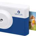 Minolta Instapix Instant Print Digital Camera - Colorful Photos, 2.1x3.4 inch Prints, 10MP, 1.7” Display, Bluetooth, Portable, Ideal Gift (Blue)