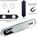 3 x Premium Stainless Steel Dishwasher Magnet Clean Dirty Sign - Strong Magnetic, Easy Slide, Perfect Surface Fit. Ideal for Kitchen, Functional & Decorative Adds a Stylish Touch to Your Dishwasher