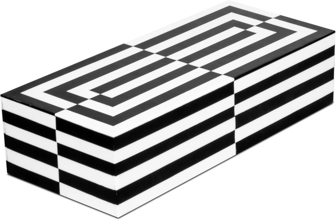 Handicrafts Home Decorative Storage Box 10x4.5  Remote Control Holder, Jewelry Organizer, Modern Decorative Box with Lid, Boho Chic Home Dcor Accent, Vintage Memory Box for Living Room Shelf Dcor