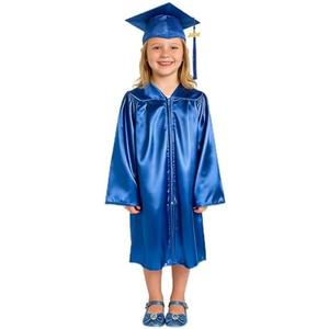 GradPlaza Shiny Preschool Graduation Cap and Gown for Kids 2026 Tassel Kindergarten Graduation Cap and Gown, 36