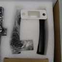 SNBTLA Matte-Black Front Door Handle - Modern Entry Door Lock Set with Deadbolt,Exterior Door Lever 3 Keys for Left & Right Hand Door (Black)