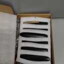 Goo-Ki 6 Pack Large Matte Black Drawer Knobs Kitchen Cabinet Hardware Knob - 3" Full Length Single Hole Black Bar Modern Handle for Closet Wardrobe Dresser Cupboard, 1751MB-DD6