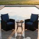 20"x42" Outdoor Dining Chair Cushion, Set of 1,Water-Proof Stain-Resistant, UV-Resistant 1000+ Hrs, 30D Foam with Recycled Fiber Fill,YKK Zippers,Navy-TPU