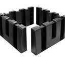 4PCS Multipurpose Cargo Organizer Blocks, Plastic Cargo Storage Organizer Blocks for Wool Carpet Trunk, Grocery Trunk Divider Cargo Containment System for Car SUV Van Trunk