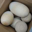 16 Pcs Large Easter Fillable Unfinished Wooden Eggs 4.33 inch 3.15 inch and 2.36 inch for Easter Egg Hunt Basket Stuffers Game Supplies Party Favor DIY Painting Art Craft Decorations Home Decor