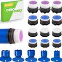 12 PCS Faucet Aerators with 5 PCS Aerator Key for Sink Faucet, Faucet Aerator Removal Tool, Faucet Aerator Replacement for Bathroom or Kitchen Sink, M16.5 M18.5 M21.5 M24