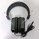 Professional Over-Ear Headphones, Steel Headband Design, Black, Wired with 3.5mm Jack