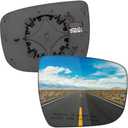 LOIYLLEN Passenger Side Mirror Replacement for Nissan Rogue 2014-2019, Murano 2015-2023, Pathfinder 2017-2019 - Right Side Mirror Glass, Rear View Mirrors Glass with Power Heated