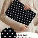 Voidborne Compatible with MacBook Neo 13 inch Case 2026 Release Model A3404 with A18 Pro Chip,White Polka Dots Design Leather Plastic Hard Shell Protective Case for Neo 13 inch + Keyboard Cover,Black