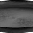 Kate and Laurel Stovring Round Modern Decorative Tray; 17 Inch Diameter; Black; Contemporary Serving Tray for Use as Entryway Catch-All or Coffee Table Tray