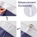 Blue Sheer Curtains 84 Inch Length for Boys Bedroom Soft Touch Light Filtering Drapes(Skipper Blue, 42 W x 84 L, 2 Panels)