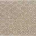 PURE ERA Carpet Stair Tread Landing Mat Tape Free Self Adhesive Non Slip Skid Resistant Indoor Doormat Area Rug Floor Mat for Kitchen Bathroom Workstations Washable 2' X 3' (Cream Gray Diamond Trellis)