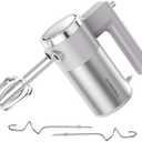 Powerful 600W Hand Mixer, 5-Speed Electric Hand Held Mixer for Baking, Lightweight Stainless Steel Hand Beaters *2 & Dough Hooks*2 with Eject Button, Kitchen Mixer for Cream, Cookies, Dough-Grey