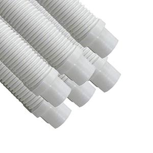 Puri Tech 8 Pack Universal Swimming Pool Cleaner Suction Hose 48 Inches Long White Color for Kreepy Krauly, Baracuda G3/G4, Navigator, & More