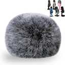 ZealSound Blue Yeti Pop Filter for Blue Yeti Microphone,Mic Foam Cover with Furry Windscreen Muff windshield for ZealSound K66/Yeti/Yeti X/Yeti Nano/Blue Yeti Pro/AM8/SoloCast and More USB Mics (Black)