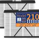 210 Replacement Filter Compatible with AprilAire Air Purifier Models 1210 1620 2210 2216 3210 4200, Merv 11 Whole House Furnace Filters 20x25x4, 2-Pack