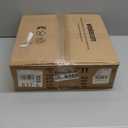 VOLISUN Low Profile Ceiling Fans with Lights and Remote,15.7in Modern Ceiling Fan Flush Mount, 3000K-6500K Dimmable Bladeless LED Fan Light,Brown Fandelier Ceiling Fans with Lights for Bedroom