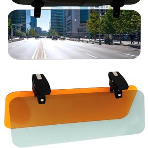 Car Sun Visor Extender - Premium 2-in-1 Polarized UV400 Anti-Glare, Day & Night Universal Adjustable for Safe Driving
