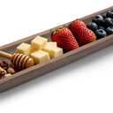 Decorative Wooden Dough Bowls 30 Inch, Long Natural Root Hand Carved Bowl Large Bread Shaped Wooden Tray, Rustic Centerpiece Dining Room Table Centerpiece Potpourri Decor Display Bowl