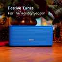 DOSS SoundBox Touch Wireless Bluetooth Speaker-12W HD Sound with Rich Bass, IPX5 Waterproof, 20H Playtime, Handsfree, for Gatherings, Home, Office, Outdoor, Travel-Blue