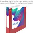 Samsill Durable 2 inch 3 Ring Binder, D Ring Binder, 100% Recycled Chipboard, Red