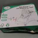 Gryvoth Portable Baby Bouncer Seat 0-18 Months, Detachable Piano & Hanging Toys, 3-Level Recline (Rock/ Fix), Foldable with Quiet Wheels, Baby Shower