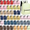 gisgfim 48Pack 17inch Backpacks in Bulk for Outdoor Travel Book Bag Wholesale Zippered for Elementary Middle High School Students Back to School Supplies 12 Boho Colors