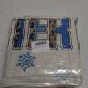 Fahrendom Hello Winter Blue Gnome Decorative Pillow Cover 18 x 18 Set of 4, It's Cold Outside Snowflakes Coffee Let It Snow Farmhouse Pillowcases, Christmas Buffalo Plaid Wooden Tiered Tray Decors