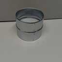 5'' Inch Galvanised Steel - Metal Duct Connector, Straight Pipe Coupler