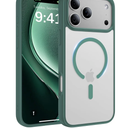Magnetic for iPhone 17 Pro Case, [Anti-Slip] [Military-Grade Drop Protection] [Camera Protection] Skin-Friendly Slim Matte Shockproof Protective for iPhone 17 Pro Phone Case, Midnight Green