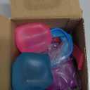 3pack Stress Cube Squishy Stress Balls for Adults Kids Fidget Toy for Your Best Mellow and Chill -Ice Cubes-Square Shape with Filling in Pink Purple Blue (3pcs Cube )