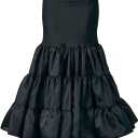 BEAUTELICATE Women Petticoat Skirt for Women Under Dress Hoopless Petticoat Mermaid Petticoat (Black, Medium)
