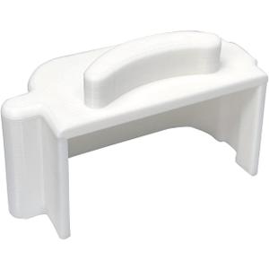 For Samsung Refrigerator Door Flipper Mullion Repair Part, compatible with Samsung RF28HDEDBSR model; Samsung French Door Mullion Flap Repair Part - White