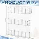 Sherr Acrylic Brochure Holder Wall Mount with Removable Dividers, Wide High Capacity Literature Display Stand for 4''x 9'', 8.5''x11'' Pamphlets, 26.7'' x 30.7'' for High-traffic Lobbies Events