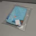 JAWO Palm Tree Shower Curtain, Tropical Palm Trees on an Island Beach Through White Wooden Windows Bathroom Curtain Accessories, Polyester Fabric Beach Shower Curtain Set with Hooks, 70X70 Inches (Teal)