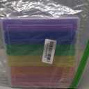 novelinks 6 Pack 4x6 Photo Storage Boxes  Multi-Colored Plastic Organizer Cases with Lids  Picture Storage Containers for Photos, Crafts, Cards & Scrapbooking (Color 1Pack)