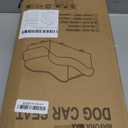 Portable Small Dog Seat for Car, Luxury Center Console Dog Car Seat Booster with Safety Tethers, Anti-Collapse Pet Travel Carseat for SUV, Truck (Black/Grey) (Black/Dark Gery)