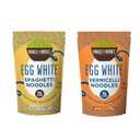 Miracle Noodle Egg White Pasta Variety Pack, 3.5 Oz (Pack of 6), Spaghetti, Vermicelli Angel Hair, Ready to Eat Egg White Noodles, 10g Protein, 45 Calories, 1g Net Carbs Per Serving, High Protein, Keto, Gluten-Free, BB 08/21/2026