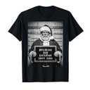 Christmas Santa Mugshot Breaking Entering Xmas Men Women Kid T-Shirt S