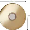Newhouse Hardware BR5W Unlighted Doorbell Button, 1-Pack, Brass