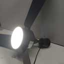 Ceiling Fans with Lights,36" LED Fan Light Hanging with Hook,Hook Type Ceiling Fan,Plug in Ceiling Fan Light,40W,3000-6500k,Remote Control,Portable Fan for Camping Bed,Patios,(Black)