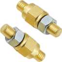BELOMI 2 Pack Car Side Post Battery Terminal Brass Stud, Automobile Charging Solid Brass Extender Long Stud, 3/8"-16 GM Universal Car Thread Side Standard Battery Side Post Bolt