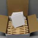 Mini Canvases 18 Pack, Cridoz Small Painting Canvas with Mini Easel 4x4 Inches Art Canvases Painting Kit for Kids Teenagers Acrylic Pouring Oil Water Color