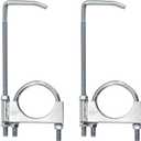 Exhaust Clamp With Hanger fit 2.5" Exhaust Pipe, Exhaust System Hanger, Pipes Exhaust Hanger, 2 Pack