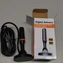 Indoor Tv Antenna for Local Channels, 4K HD Digital Antenna for Smart TV Indoor with Magnetic Base, No Cable Needed - 360 Reception, 120 Mile Range, 8.2ft Cable - Support All HDTVs After 2007