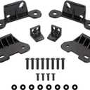 Hard Top Mounting Bracket Kits Compatible with Jeep Vehicle 2018-2024 Wrangler JL Gladiator JT, Complete One Set 20pcs Steel Hardtop Install Brackets