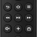 Replacement Firestick Remote with Fire Smart TVs Lite,HD,TVs Stick (4K/4K Max),TV Cube(1st/2nd/3rd Gen),for Hisense,Pioneer,3rd Gen Smart TVs (Black)